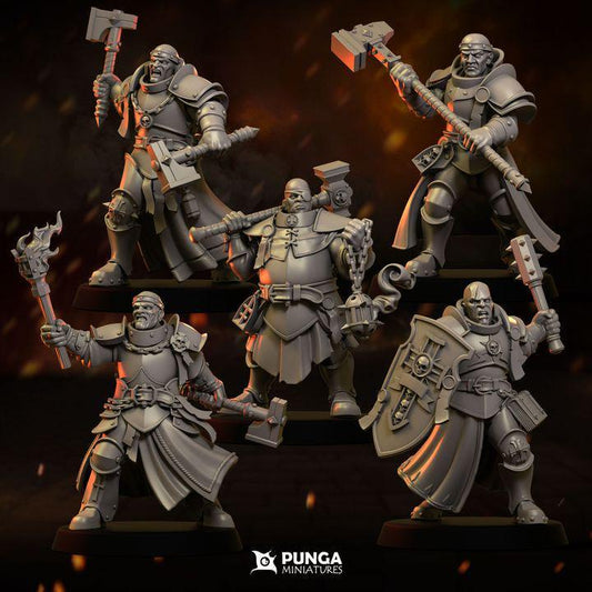 War Priests by Punga Miniatures - Wargame Scale 3D Printed Miniature