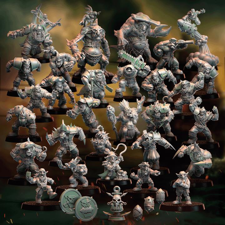 Baorcudas by Punga Miniatures - Wargame Scale 3D Printed Miniature - Complete Set