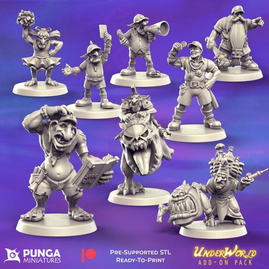 Underworld Add-on Pack by Punga Miniatures - Wargame Scale 3D Printed Miniature