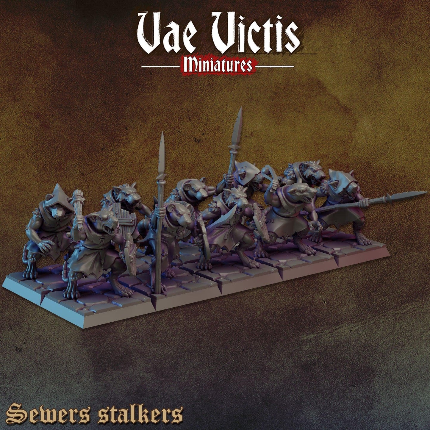 Ratkin Warband Miniatures, Field Surgeon, Drummer, Noble Fighter, Vae Victis
