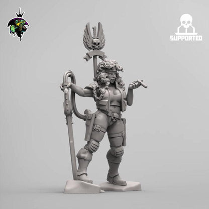 Alexandra Axiom, Ursula Proxy, Sci-Fi Guardsmen Miniatures by Reptilian Overlords,  Imperial guard for Sci-Fi Wargames