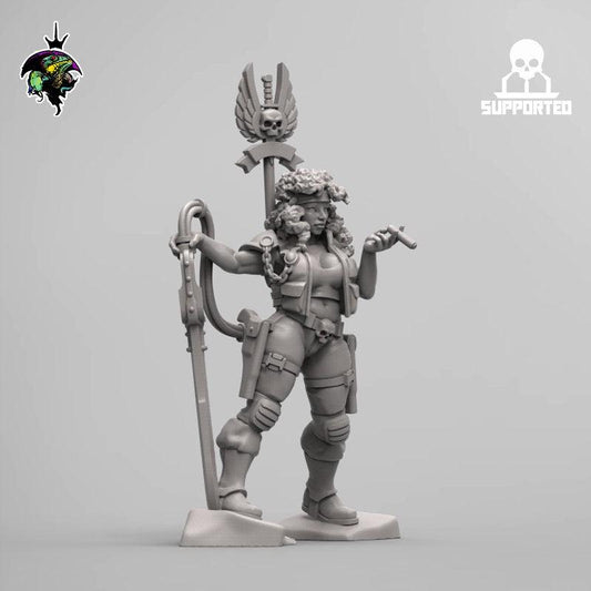Alexandra Axiom, Ursula Proxy, Sci-Fi Guardsmen Miniatures by Reptilian Overlords,  Imperial guard for Sci-Fi Wargames