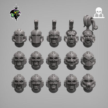 Geno Tyrants, Modular Sci-Fi Wargames Miniatures by Reptilian Overlords, Space Soldier Conversion Bits