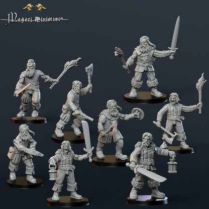 Band of the Wolf, Fantasy Skirmish Miniatures by Magori Miniatures, perfect for Fantasy Wargames and RPGs