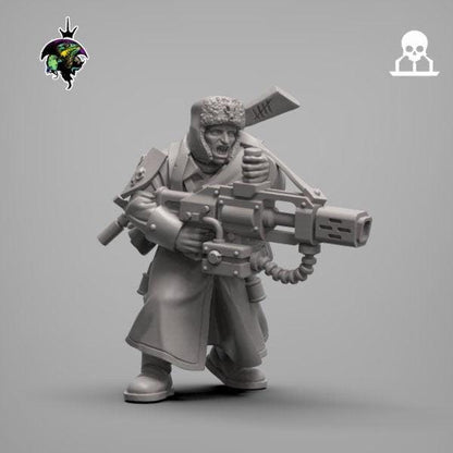 Spacenaz Specials Team , Valhalla Ice Warriors Specialist Gunners Sci-Fi Wargames Miniatures by Reptilian Overlords