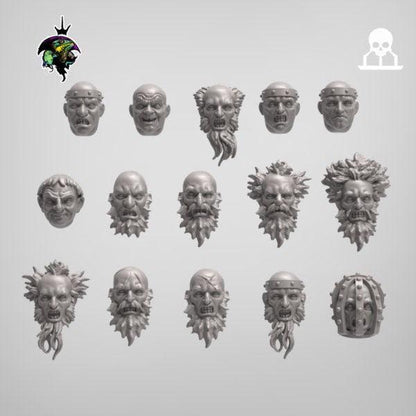 Modular Flagellants, Warrior Priests and Zealots, Witch Hunter Warband. Fantasy Miniatures by Reptilian Overlords, perfect for Wargames