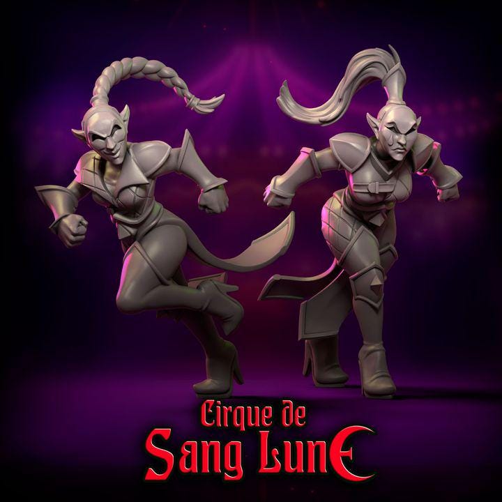 Cirque de Sang Lune by Punga Miniatures - Wargame Scale 3D Printed Miniature - Part 2