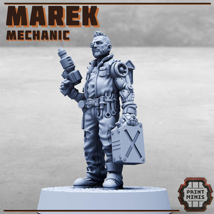 Marek the Mechanic, Sci-Fi Grimdark Civilians by STATIONFORGE, Hive City Skirmish