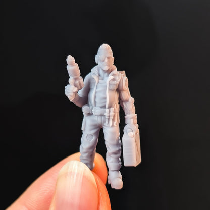Marek the Mechanic, Sci-Fi Grimdark Civilians by STATIONFORGE, Hive City Skirmish