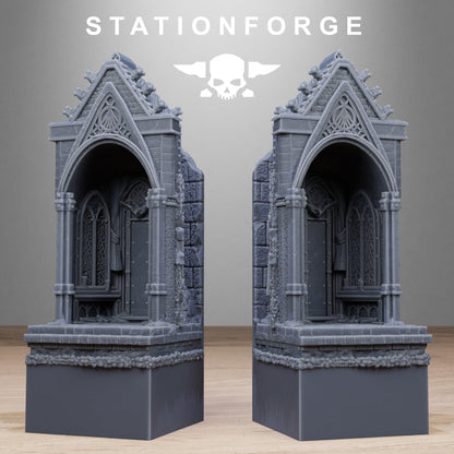 Church Diorama Stands, Sci-Fi Grimdark Terrain by STATIONFORGE