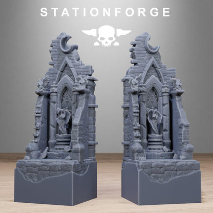 Church Diorama Stands, Sci-Fi Grimdark Terrain by STATIONFORGE