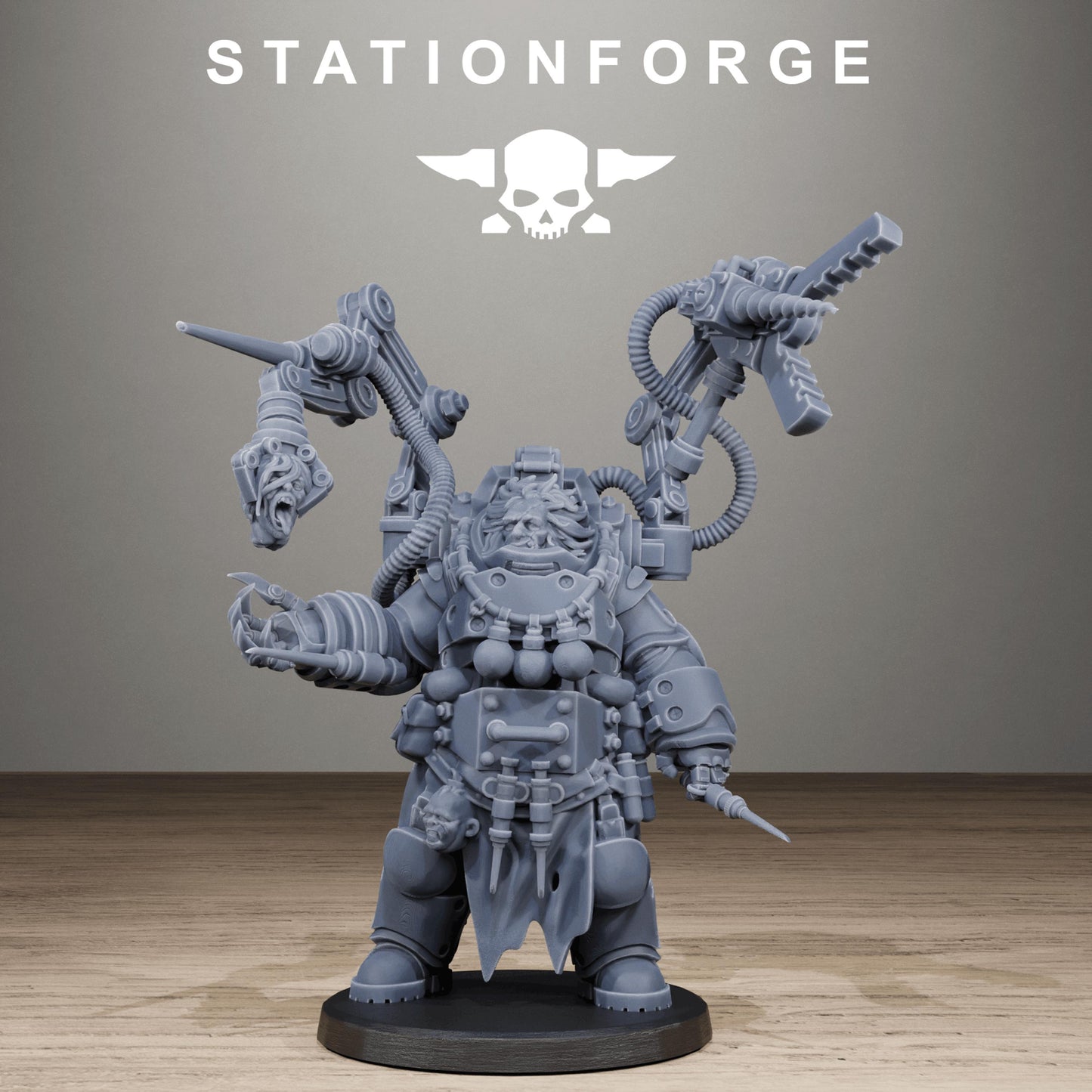 Techno Savages Vernaxers, Modular Sci-Fi Techno-Bot Miniatures by STATIONFORGE, Grimdark Wargames Proxy