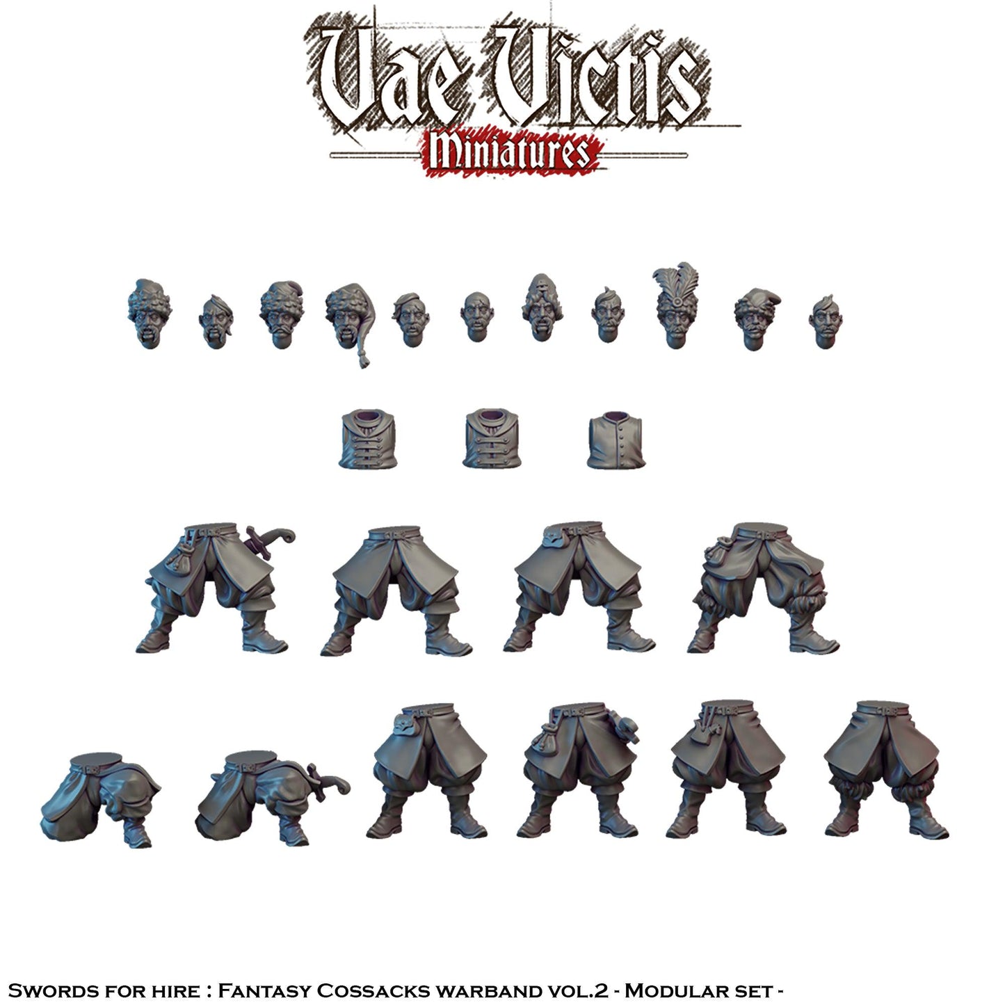 Fantasy Cossacks Vol.2, Fantasy Wargame Miniatures by Vae Victis, perfect for Fantasy Wargames and Tabletop RPGs