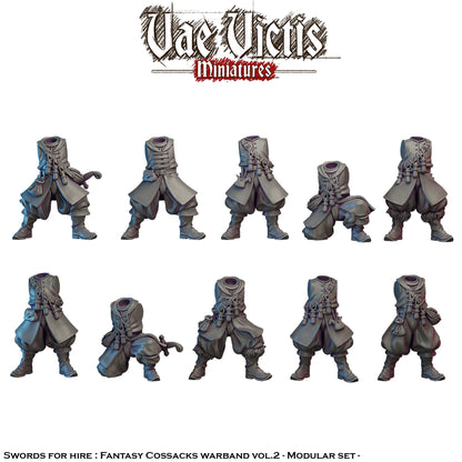 Fantasy Cossacks Vol.2, Fantasy Wargame Miniatures by Vae Victis, perfect for Fantasy Wargames and Tabletop RPGs