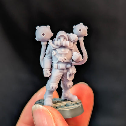 Stratos Guild + Aerlings x2, Sci-Fi Grimdark Civilians by Print Minis, Hive City Skirmish
