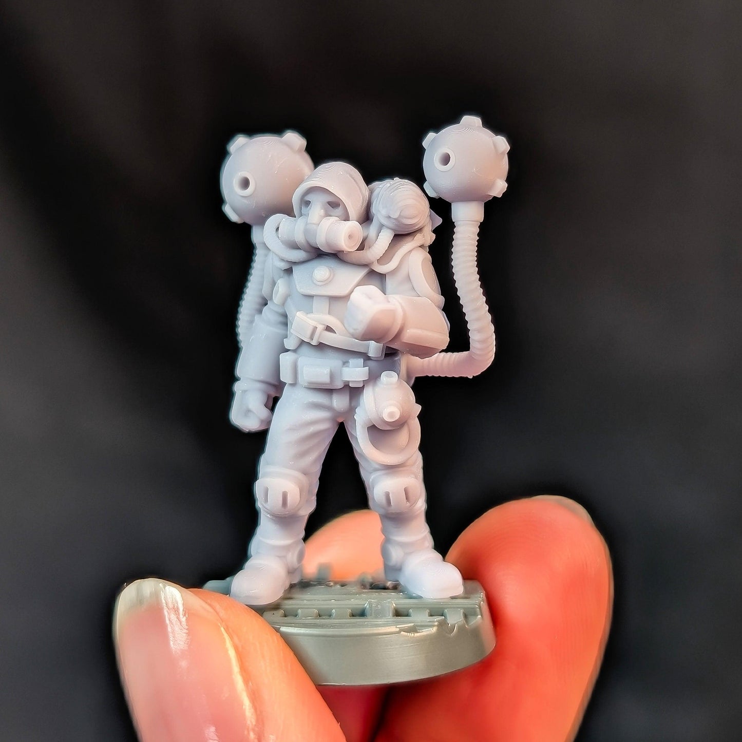 Stratos Guild + Aerlings x2, Sci-Fi Grimdark Civilians by Print Minis, Hive City Skirmish