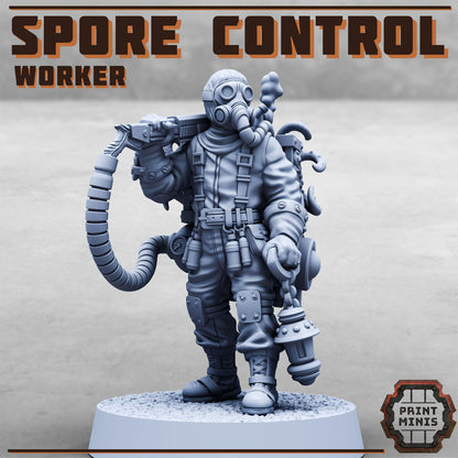 Spore Control Worker, Sci-Fi Grimdark Civilians by STATIONFORGE, Hive City Skirmish