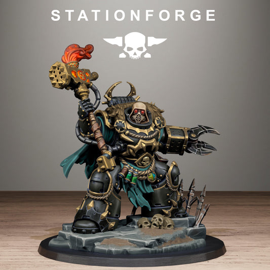 Corrupted Guard Zorvan Lord, Modular Sci-Fi Imperial Infantry by STATIONFORGE, Grimdark Wargames Proxy