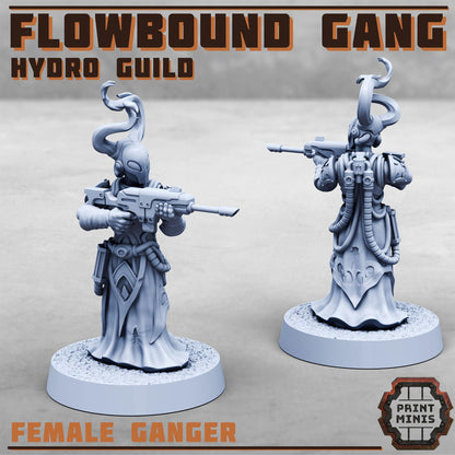 Hydro Guild Gang, Sci-Fi Grimdark Civilians by Print Minis, Hive City Skirmish