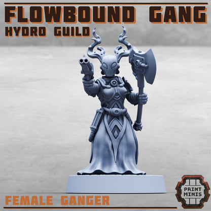 Hydro Guild Gang, Sci-Fi Grimdark Civilians by Print Minis, Hive City Skirmish