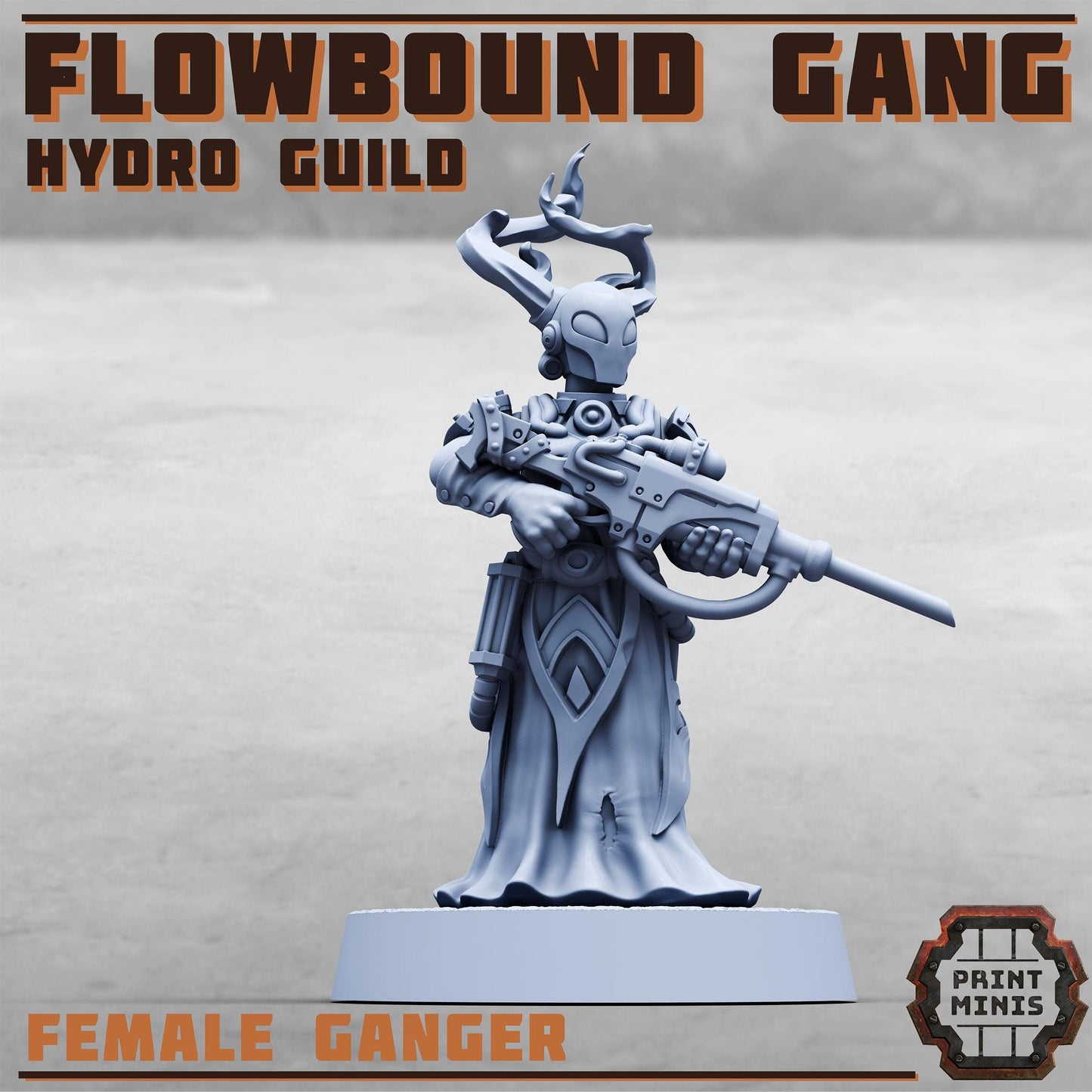 Hydro Guild Gang, Sci-Fi Grimdark Civilians by Print Minis, Hive City Skirmish