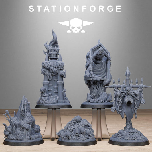 Corrupted Guard Objective Marker, Modular Sci-Fi Imperial Infantry by STATIONFORGE, Grimdark Wargames Proxy