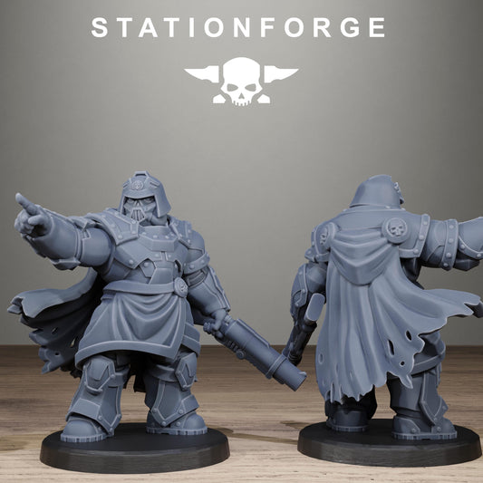 Grimguard Skull Wardens, Modular Sci-Fi Imperial Infantry by STATIONFORGE, Grimdark Wargames Proxy