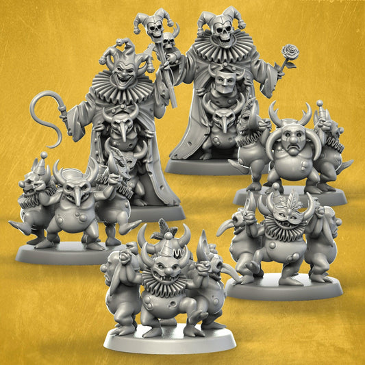 Carnival Gigglers by Punga Miniatures - Wargame Scale 3D Printed Miniature