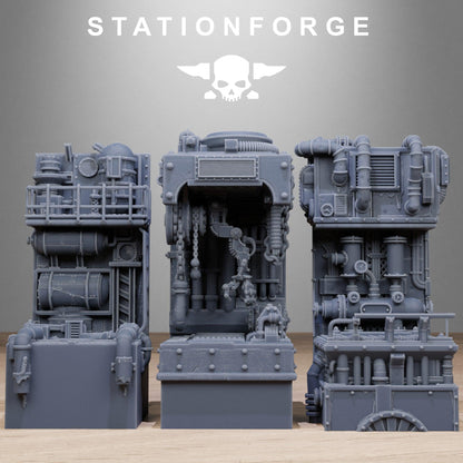 Industrial Diorama Stands, Sci-Fi Grimdark Terrain by STATIONFORGE