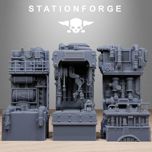 Industrial Diorama Stands, Sci-Fi Grimdark Terrain by STATIONFORGE