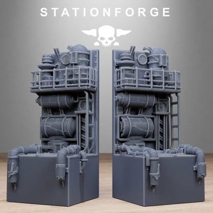 Industrial Diorama Stands, Sci-Fi Grimdark Terrain by STATIONFORGE