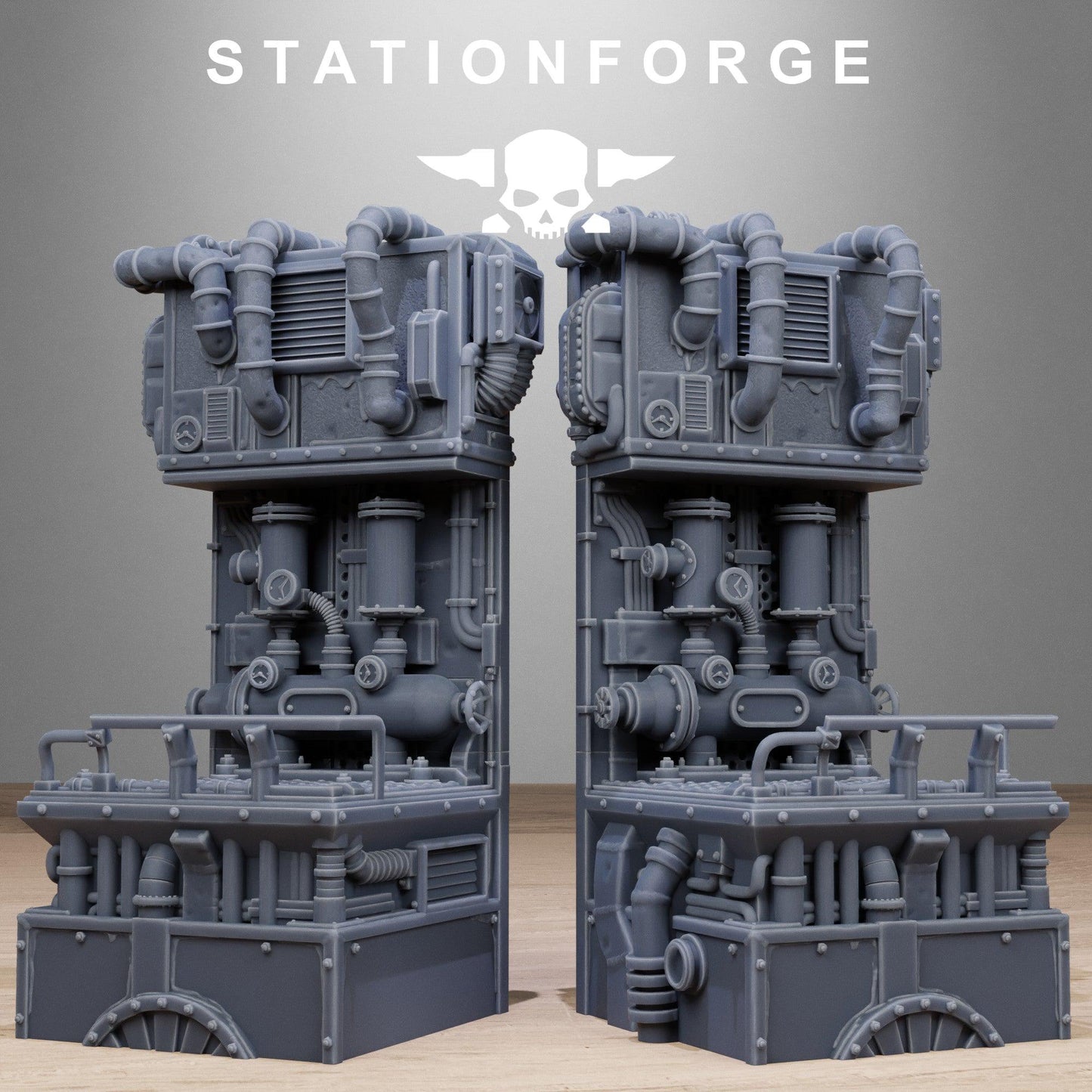 Industrial Diorama Stands, Sci-Fi Grimdark Terrain by STATIONFORGE