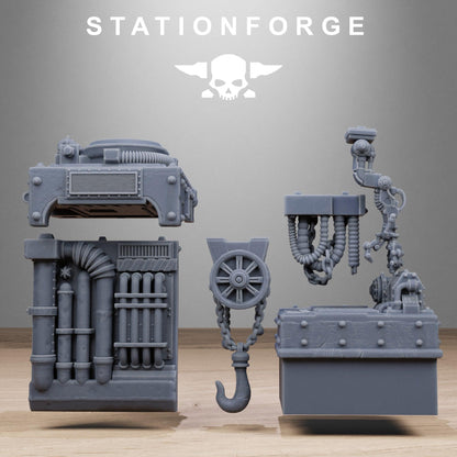 Industrial Diorama Stands, Sci-Fi Grimdark Terrain by STATIONFORGE