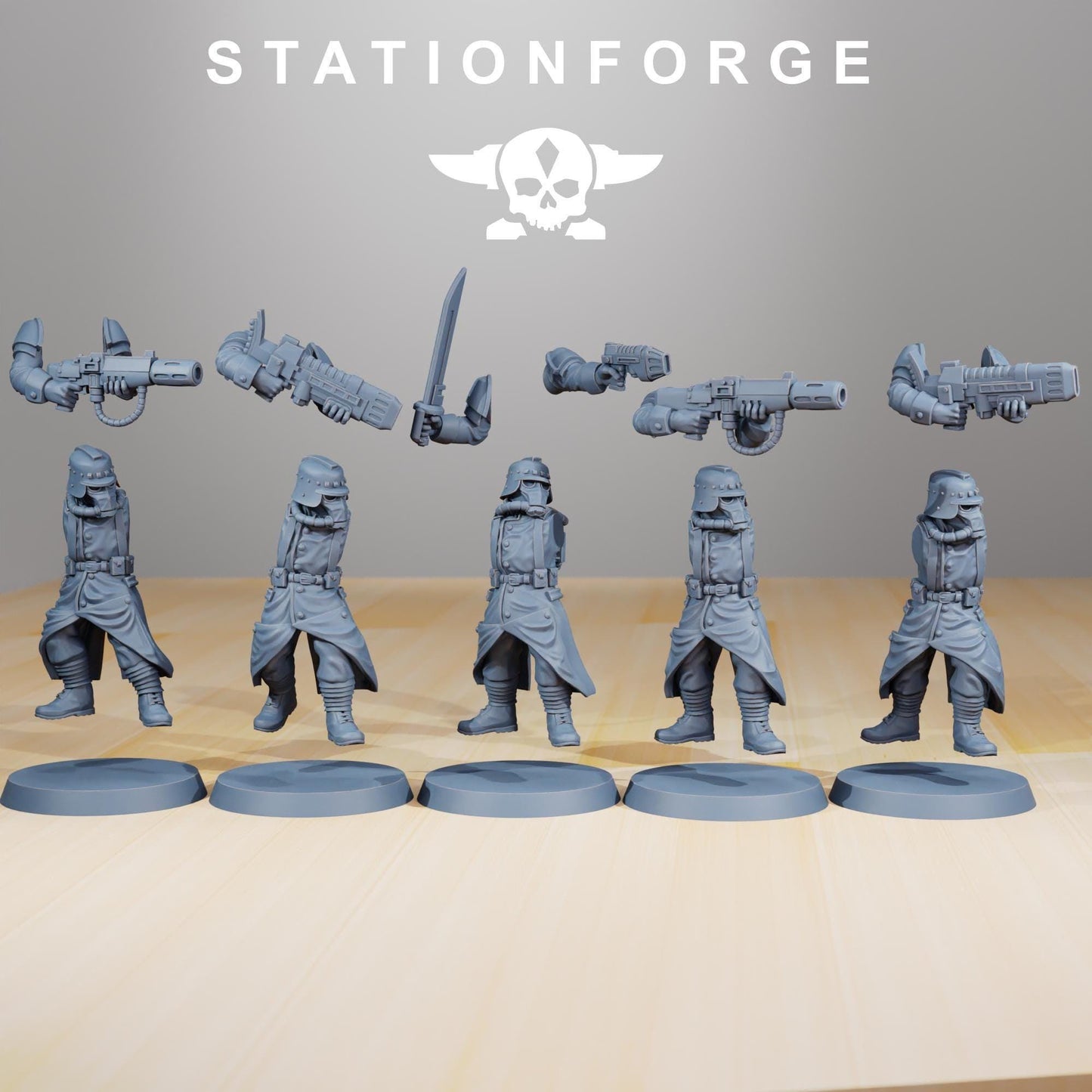 GrimGuard - Evaporators, Death Korps Proxy, Sci-Fi Wargames Miniatures by STATIONFORGE