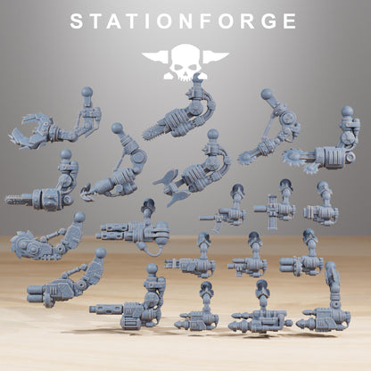 Gobs Pirate Bots, Space-Faring Orkish Menace Sculpted by STATIONFORGE, Grimdark Compatible, Sci-Fi Wargame Scale