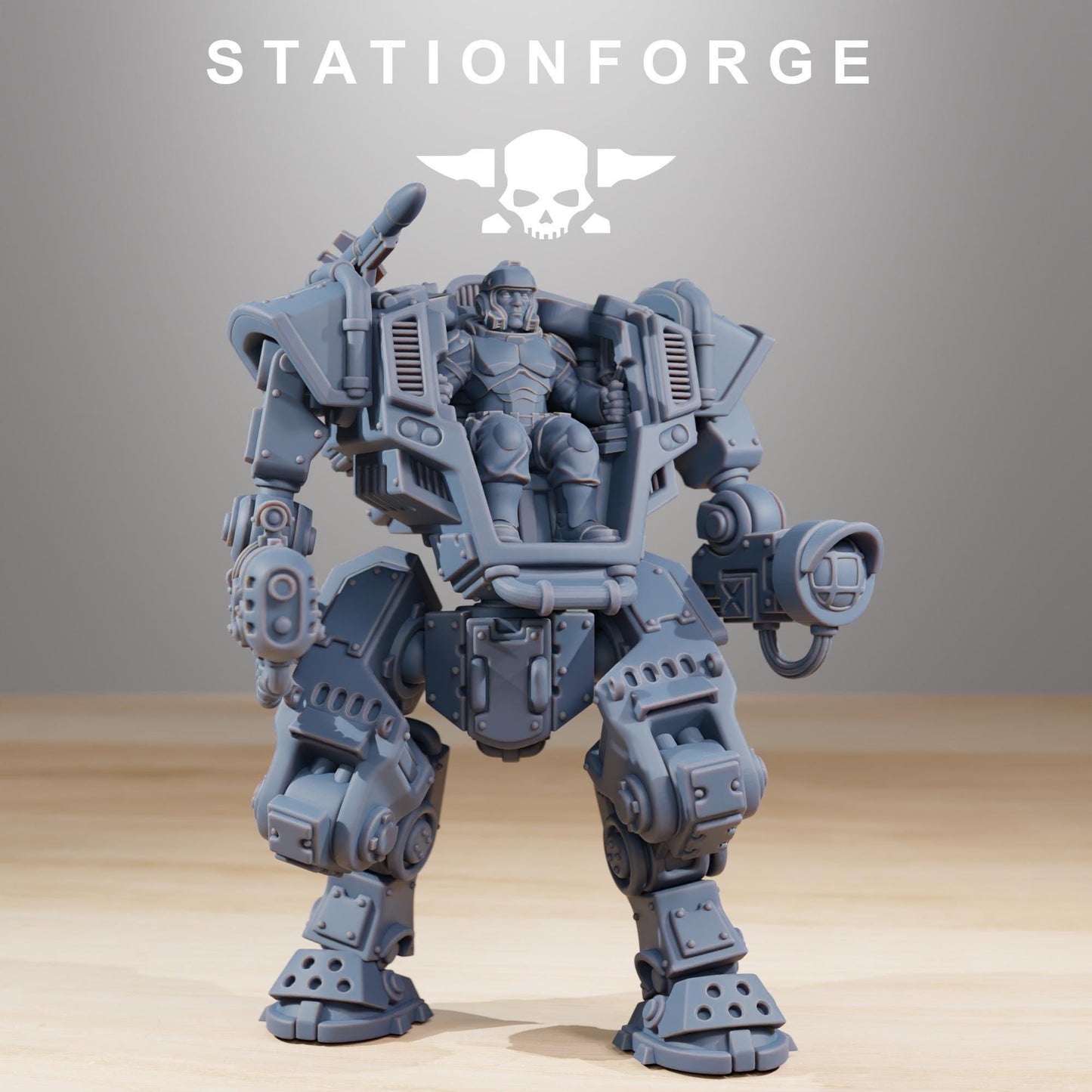 Vaskar Warmech, Death Korps Proxy, Sci-Fi Wargames Miniatures by STATIONFORGE