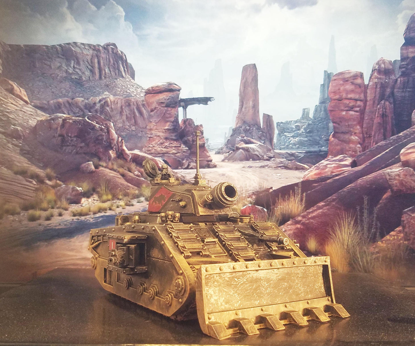 GrimGuard Battle Tank – Sci-Fi Miniature, Modular Main Cannon by STATIONFORGE
