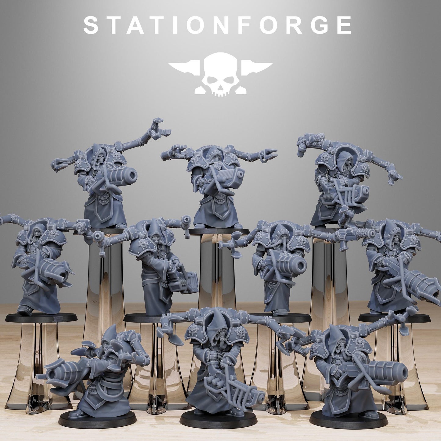 Sci-Fi Wargames Miniatures, Space Techno-bots by STATIONFORGE