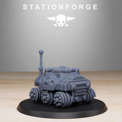 GrimGuard Bombardiers, Death Korps Proxy, Sci-Fi Wargames Miniatures by STATIONFORGE