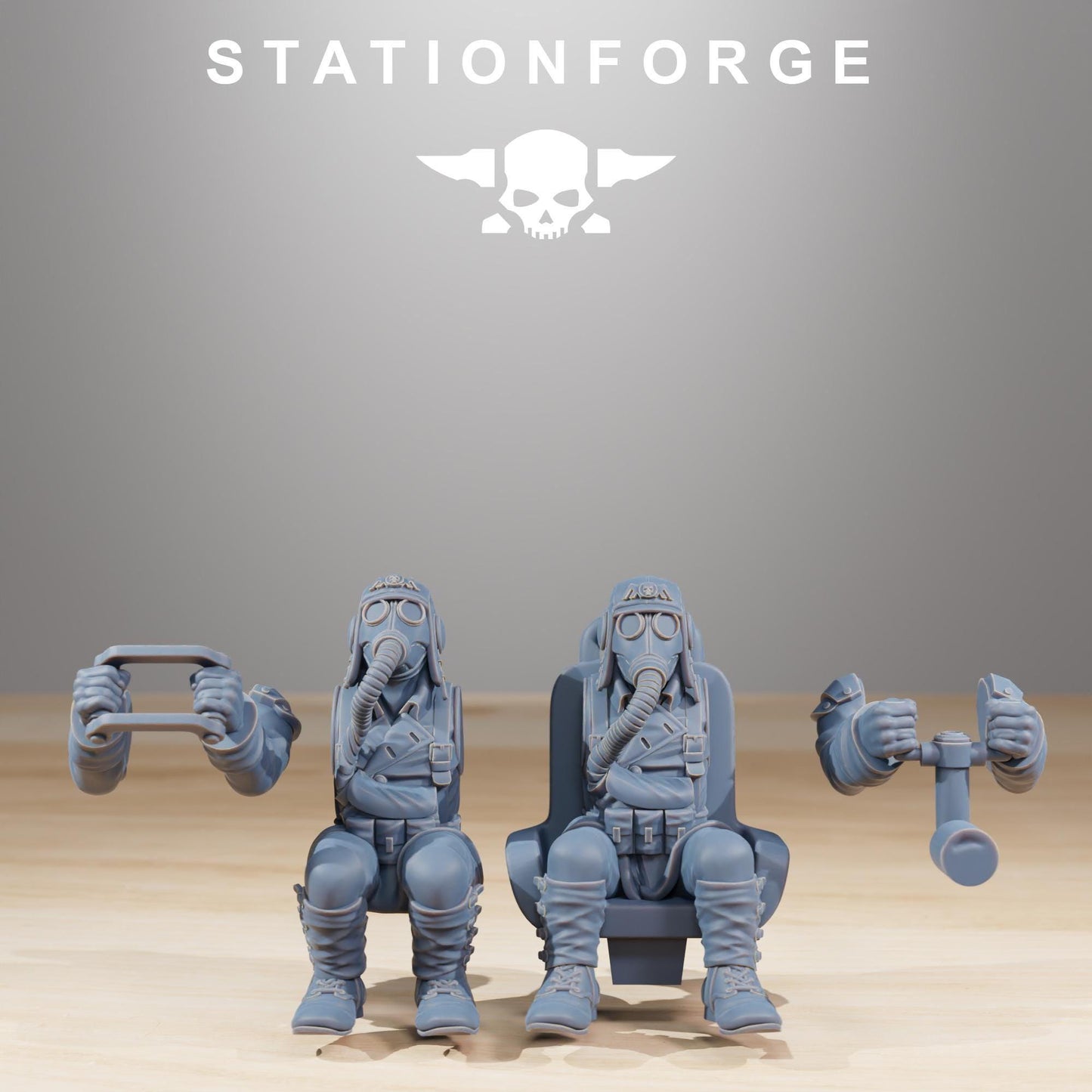GrimGuard SF-14A Biplane, Modular Sci-Fi Wargames Proxy by STATIONFORGE