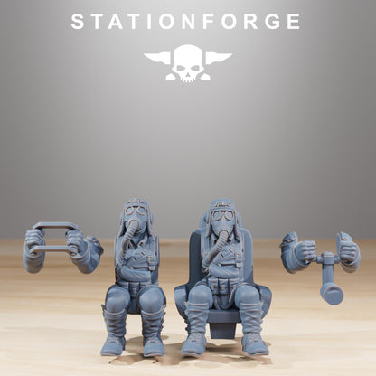 GrimGuard SF-14A Biplane, Modular Sci-Fi Wargames Proxy by STATIONFORGE