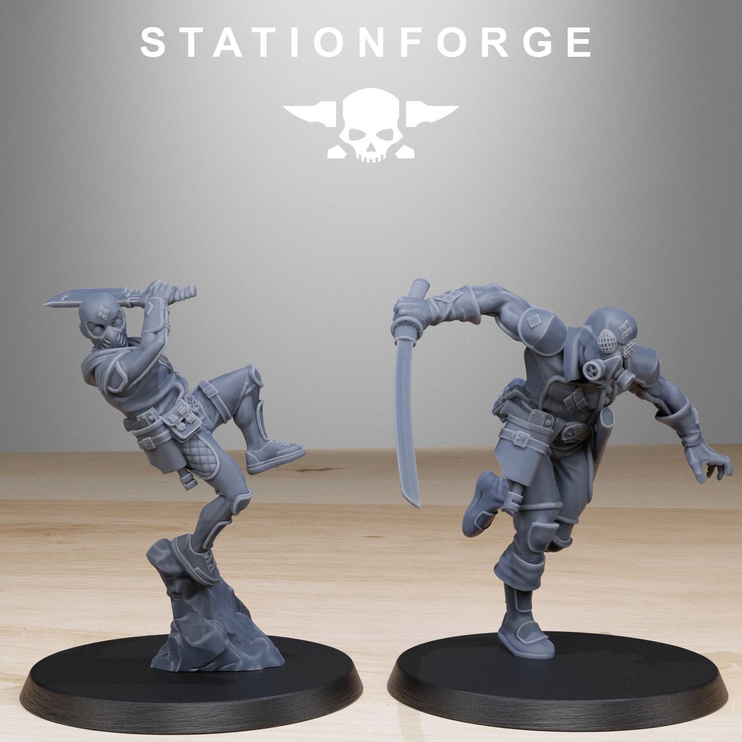 GrimCorp Jesters, Death Korps Proxy, Sci-Fi Wargames Miniatures by STATIONFORGE