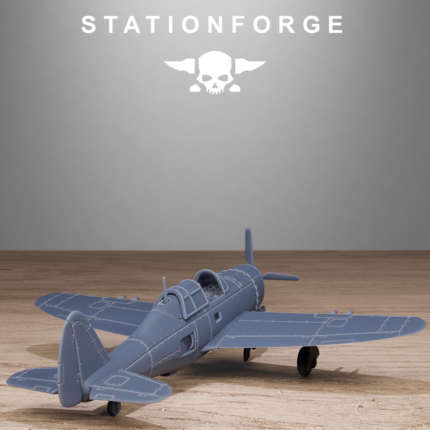 FreeGuard ThunderBolt, Modular Sci-Fi Vehicle by STATIONFORGE, Sci-Fi Wargames Proxy, Imperial Guard Navy Fighters