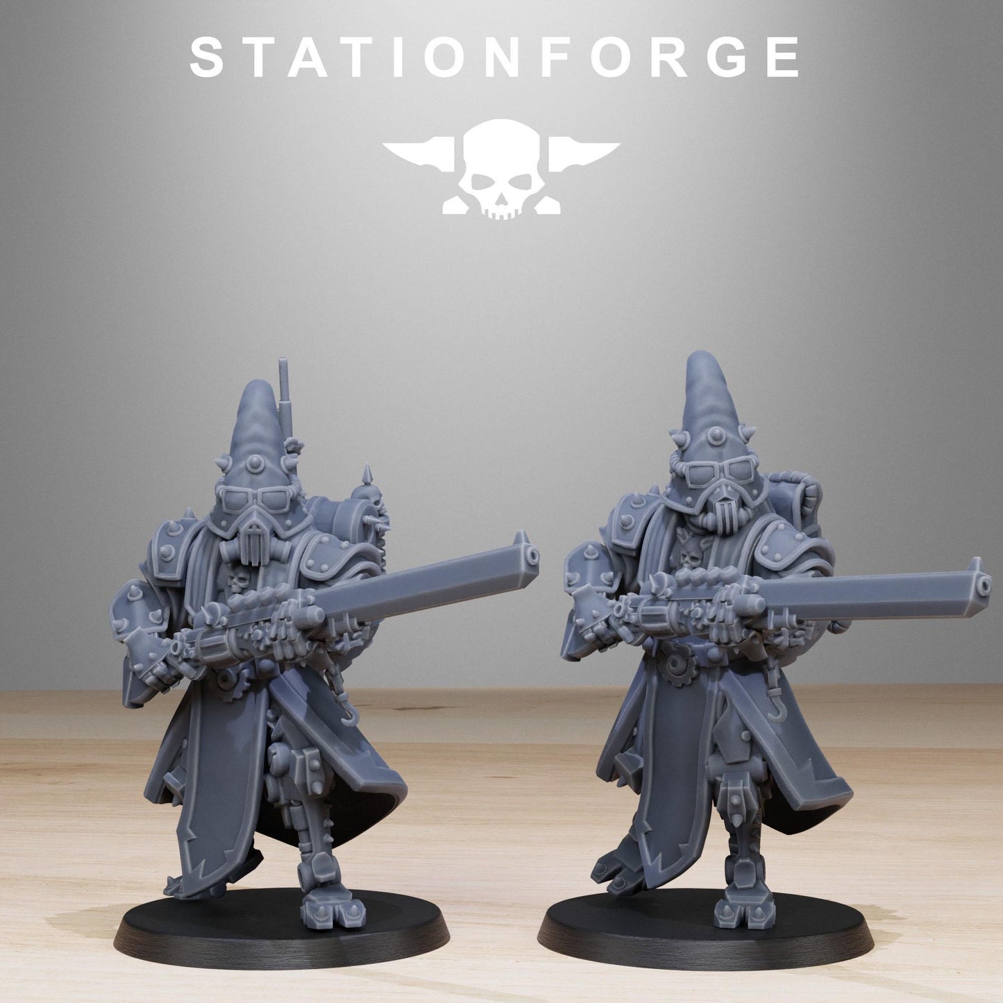 STATIONFORGE Sci-Fi Wargame Miniatures, Scavenger Hooded Cultists