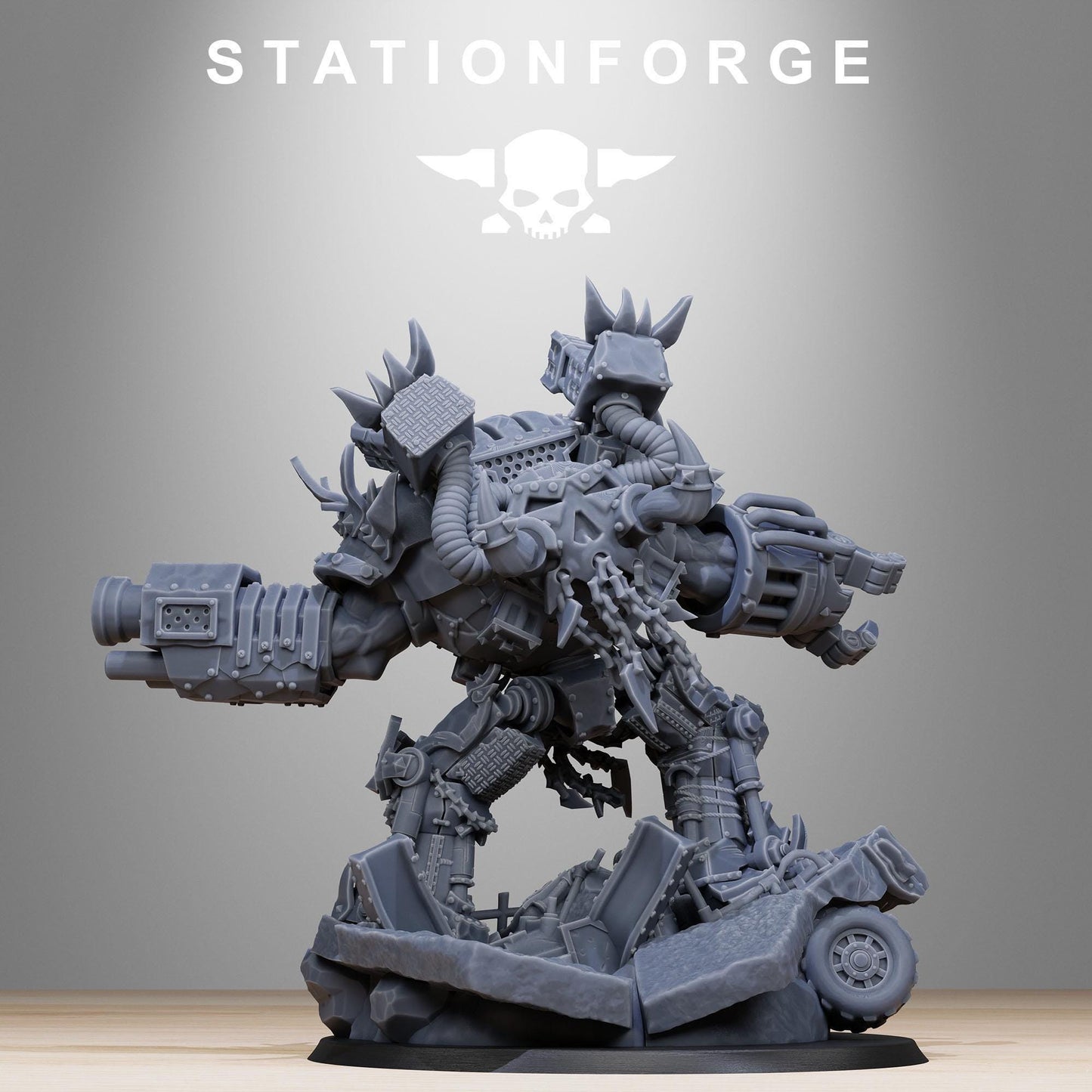 Orkaz Grand Nutta 2.0, Sci-Fi Ork Miniature by STATIONFORGE
