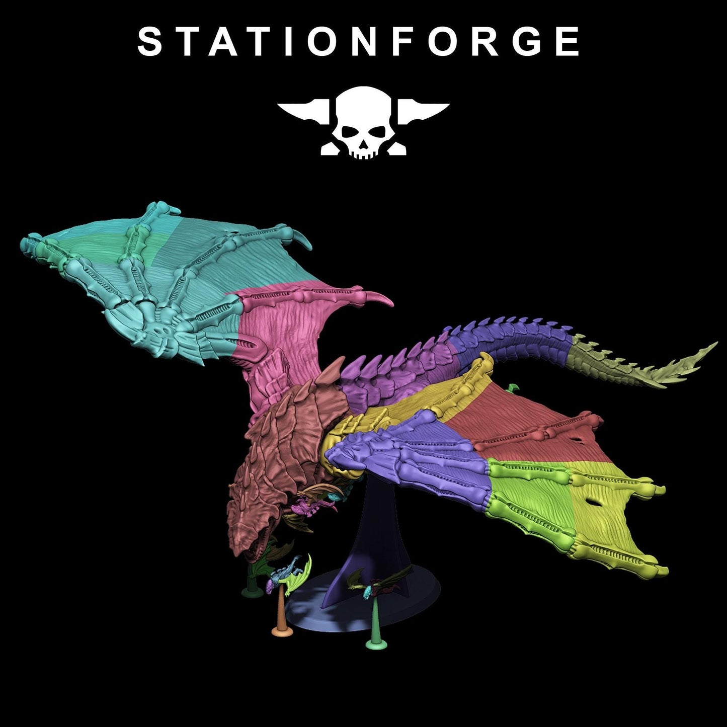Xenarid Dragon - Xenarid Alien Bugs -  Sci-Fi Grimdark Bug aliens by STATIONFORGE