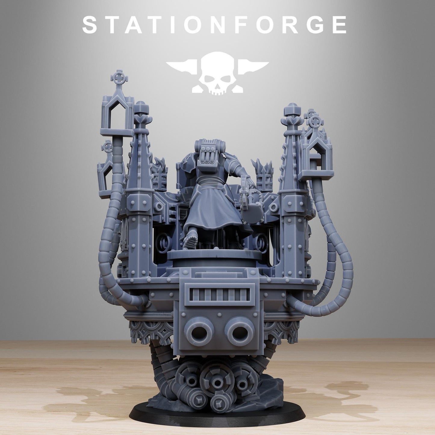 Vodalites Pulpit Modular Set Miniatures by STATIONFORGE,  Imperial guard infantry regiment
