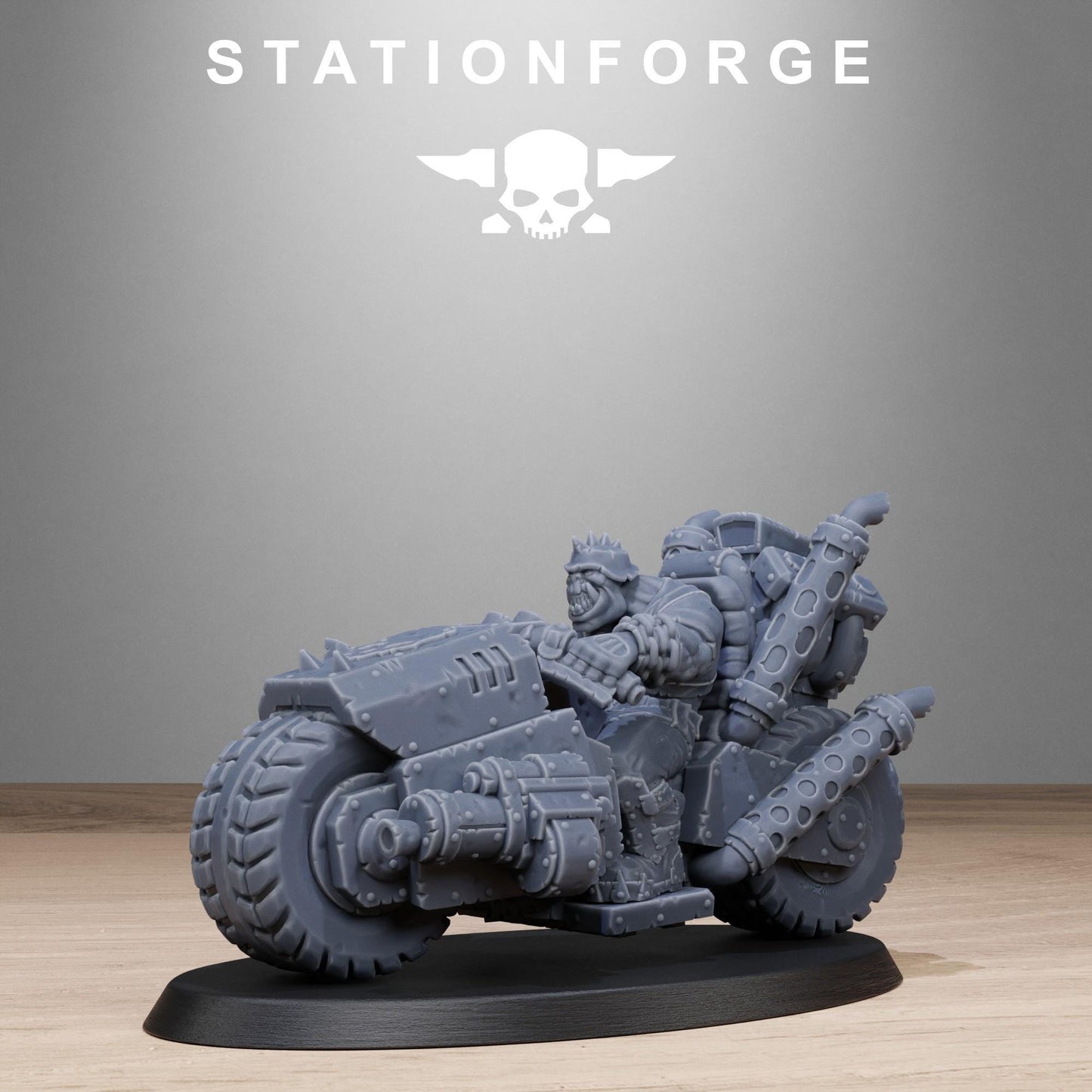 Orkaz Bikers, Sci-Fi Ork Miniatures by STATIONFORGE