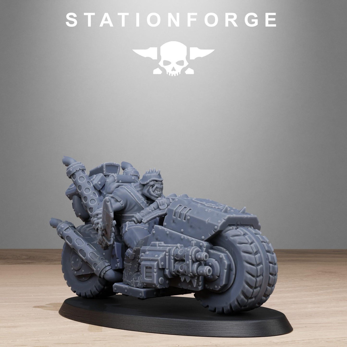 Orkaz Bikers, Sci-Fi Ork Miniatures by STATIONFORGE