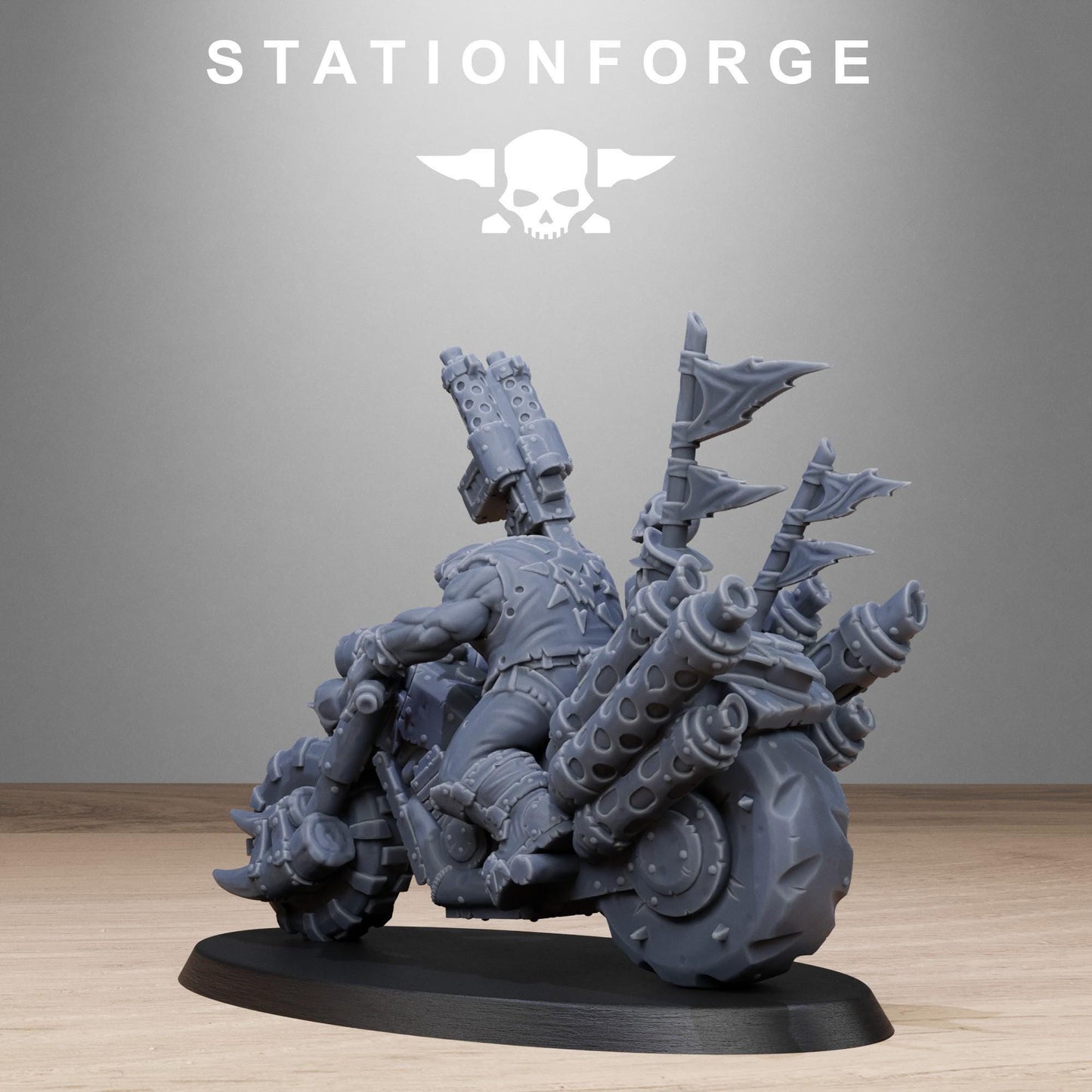 Orkaz Bikers, Sci-Fi Ork Miniatures by STATIONFORGE